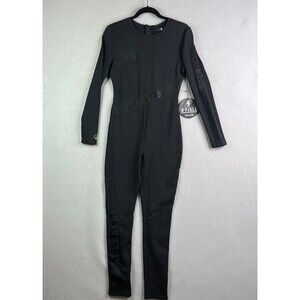 La Lakers Jumpsuit Women Medium Black 1 Piece Fisll NBA Basketball Spellout